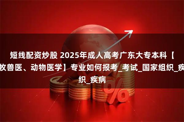 短线配资炒股 2025年成人高考广东大专本科【畜牧兽医、动物医学】专业如何报考_考试_国家组织_疾病